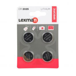 4 CR2025 LITHIUM LEXMAN BATTERIES