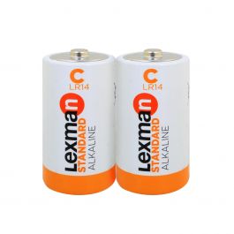 2 STANDARD HALF ALKALINE C BATTERIES