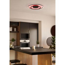 CALAGRANO ALUMINIUM CEILING LAMP BLACK D45 CM LED 21.5W CCT DIMMABLE