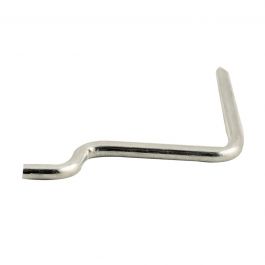 6 METAL HOOKS FOR PERFORATED PANELS SIZE 3