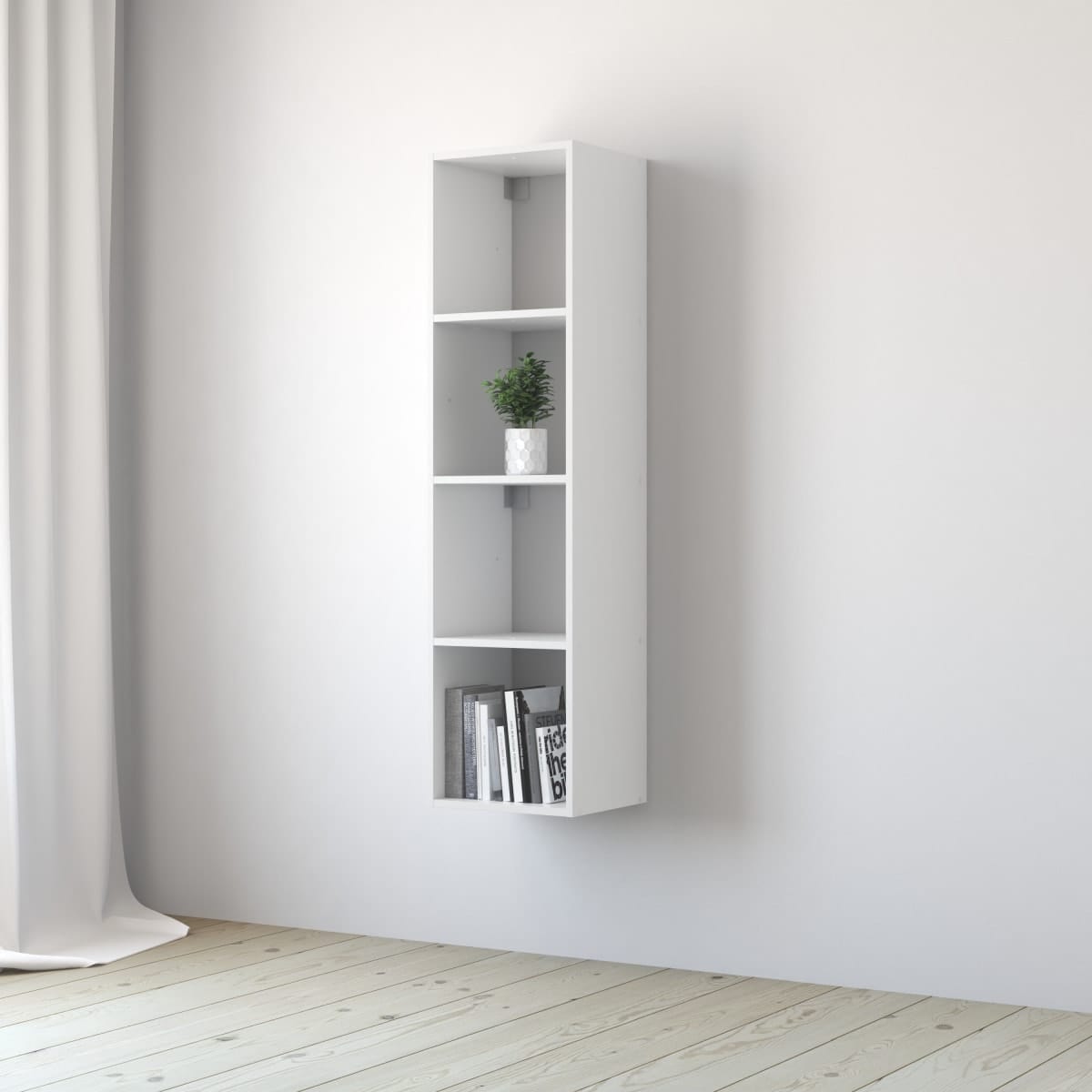 Bricocenter 4 SPACEO KUB L139.3xP31.7xH36CM WOOD CUBS WHITE