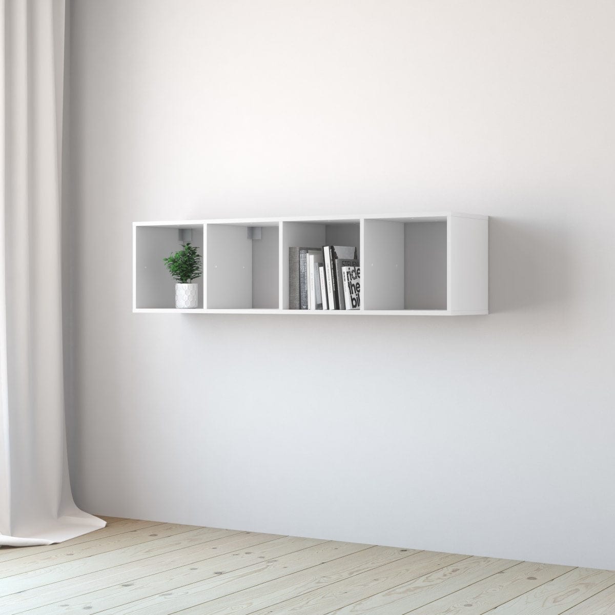 Bricocenter 4 SPACEO KUB L139.3xP31.7xH36CM WOOD CUBS WHITE