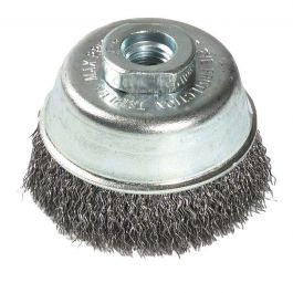 CUP BRUSH DIAM 90MM, WAVY WIRE