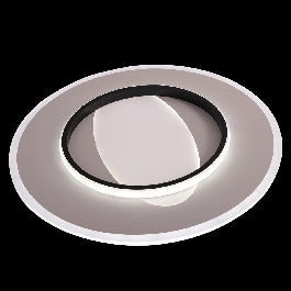CEILING LAMP ANNIE METAL BLACK & WHITE D50 CM LED 74W CCT DIMMABLE WITH REMOTE CONTROL