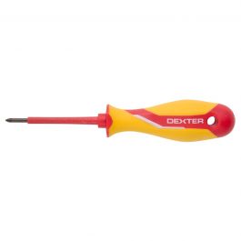 DEXTER INSULATED STAR SCREWDRIVER, POZIDRIV RECESS PCS1X80, CHROME VANADIUM