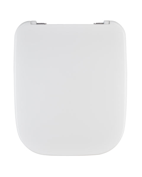 Patterned toilet seat cover / specific rectangular white heat-retaining top-mounted cover