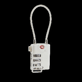 TSA PADLOCK WITH CODE FLEXIBLE ARC STANDERS ZAMAK 30MM