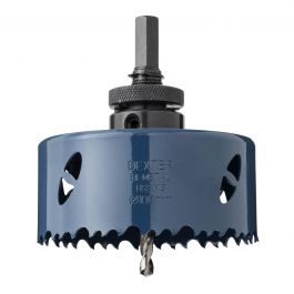 DEXTER BIMETAL HOLESAW 100MM, WITH STAND AND BIT