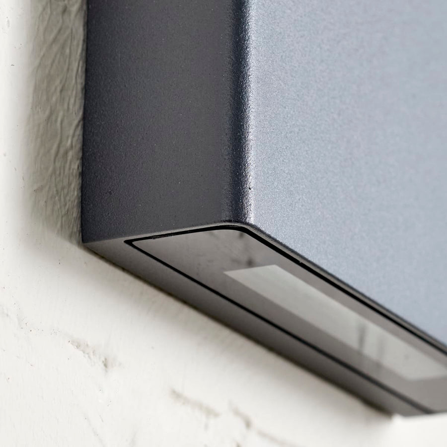 Bricocenter WALL LIGHT ANYA GREY ALUMINIUM 14X14.1X3.3CM LED 7.5W NATURAL LIGHT IP54