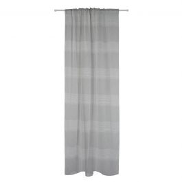 140X300 CM GRAY FILTER CATHINE CURTAIN WITH WEBBING AND HIDDEN LOOP
