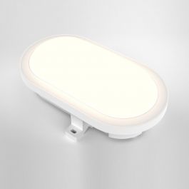 OVAL CEILING LAMP PLASTIC WHITE 20 CM LED 12W NATURAL LIGHT IP44