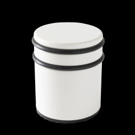 WHITE STAINLESS STEEL DOORSTOP, D7.2X8.1CM INSPIRE