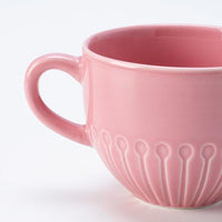 STRIMMIG mug, stoneware pink, 36 cl