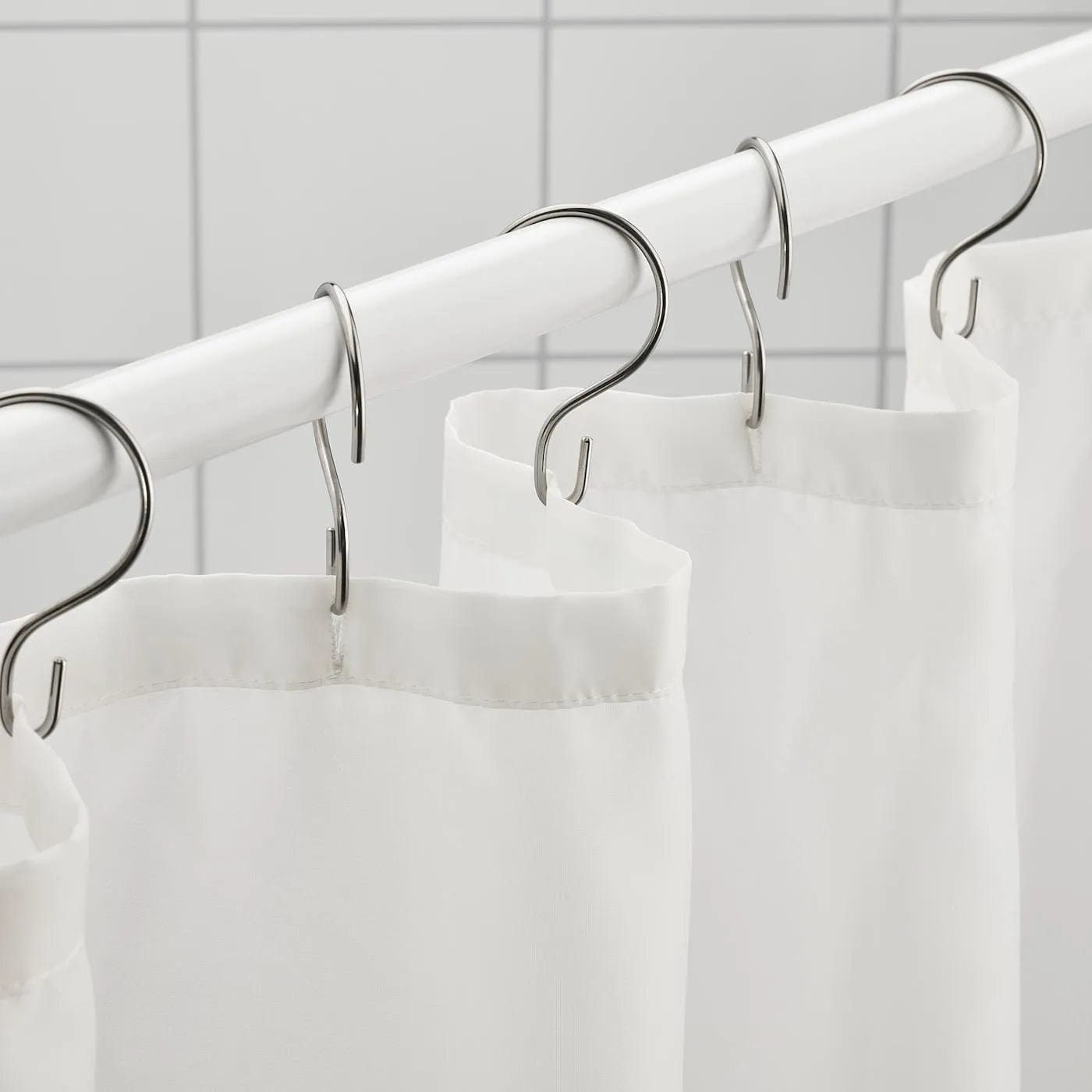 Ikea VANNEAN Shower curtain - white 180x200 cm