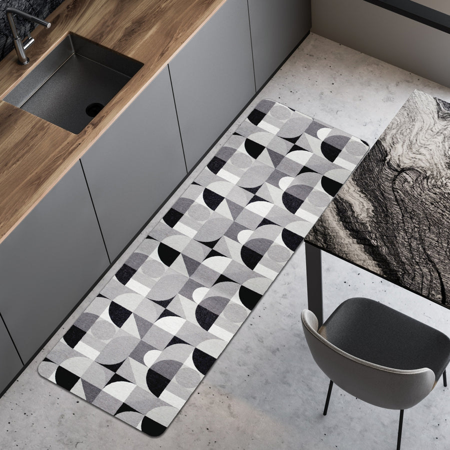 Songe grey rug, 50x130 cm