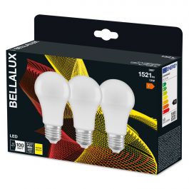 3 LED BULBS E27=100W PLASTIC WHITE WARM LIGHT