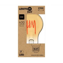 DECORATIVE LED BULB E27= 35W DROP SMALL AMBER