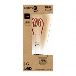 LED DECORATIVE BULB E27= 35W PEAR AMBER