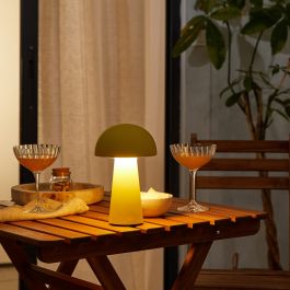 SIGRUN TABLE LAMP METAL YELLOW LIME H 21.5CM LED 5W WARM LIGHT TOUCH DIMMABLE