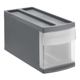 MODULAR CHEST OF DRAWERS S 17X39.5X20.3H CM ANTHRACITE GRAY