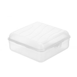 CONTAINER WITH LID FUNBOX TRANSPARENT 20X19,5X8 CM 2,35 LT