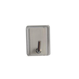2 TRANSPARENT ADHESIVE HOOKS