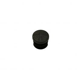 CONF. 4 ROUND 22 MM FINNED BLACK PVC TIPS