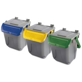 TRIS 25 L STACKABLE DUSTBIN WITH SWING LID