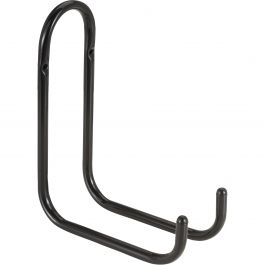 GALVANISED METAL GARAGE HOOK J-SHAPE L16.5 H21 D1.6CM BLACK