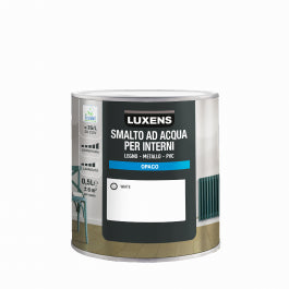 LUXENS WATER-BASED INTERIOR WHITE MATT ENAMEL 500 ML