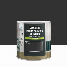 LUXENS SATIN BLACK INTERIOR ENAMEL 500 ML