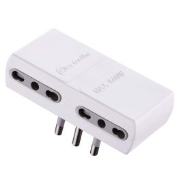 ADAPTER PLUG 16A 4 SOCKETS 2-PIN 10/16A WHITE