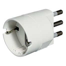 ADAPTER PLUG 16A SCHUKO SOCKET WHITE