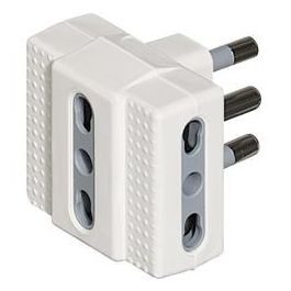 ADAPTER PLUG 16A 3 PLACES 3 SOCKETS 2-PIN 10/16A WHITE