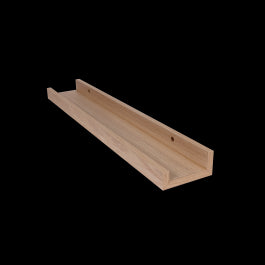 MENSOLA A U L60xP10x3CM ROVERE NATURALE