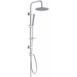 ANNIKA SHOWER KIT SQUARE CHROME ARM SHOWER HEAD D.24CM