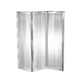 Florida folding bathtub screen, acrylic, white, 128-130 cm
