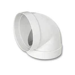 90 DEGREE BEND F/F DIA 100 MM WHITE