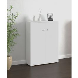 MULTIPURPOSE CABINET 2 DOORS H76 L56 P30 CM WHITE