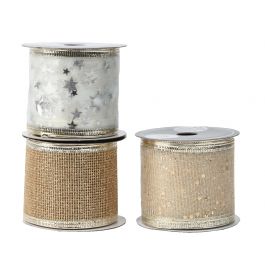 GOLD ORGANZA RIBBON L270X6.3 CM