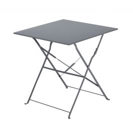FLORA NATERIAL - Folding Table 2 seater Square Steel - 70x70xh71