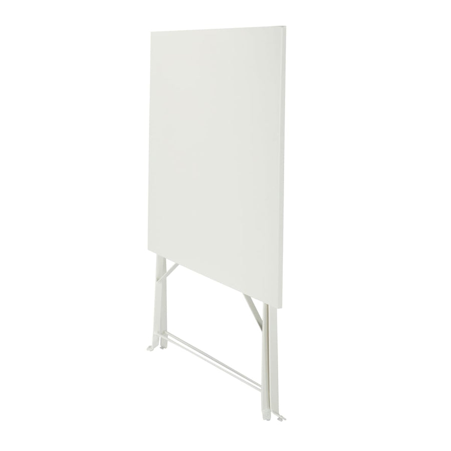 Bricocenter FLORA NATERIAL FOLDING TABLE 2 PLACES SQUARE STEEL 70X70XH71