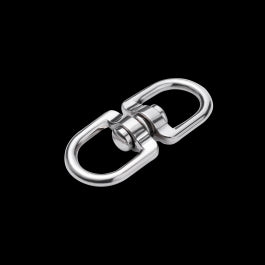 NICKEL-PLATED ZAMAK DOUBLE SWIVEL STANDERS D18.5XL66 MM