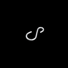 OPEN S-HOOK GALVANISED STEEL STANDERS DIAM5 80X38MM