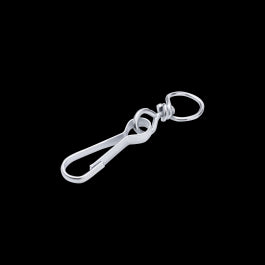 CARABINER WITH GALVANISED STEEL STANDERS WHEEL D 5.3 X 40 MM 4 KG, 2 PIECES