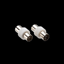 2 TV ADAPTER REDUCERS 9.52 MM MALE/9 MM FEMALE - 9.52 MM MALE/9 MM MALE
