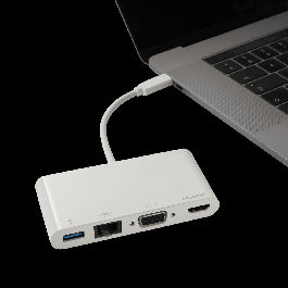 USB ADAPTER TYPE C/RJ45/VGA/HDMI