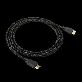 BRAIDED FABRIC CABLE 2M HIGHSPEED+ETHERNET HDMI MALE/HDMI MALE
