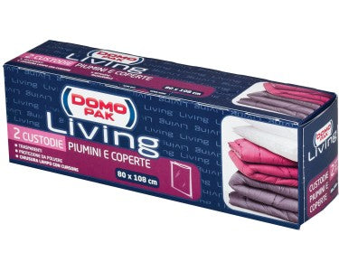 2 TRANSPARENT CASES FOR QUILTS AND COVERS