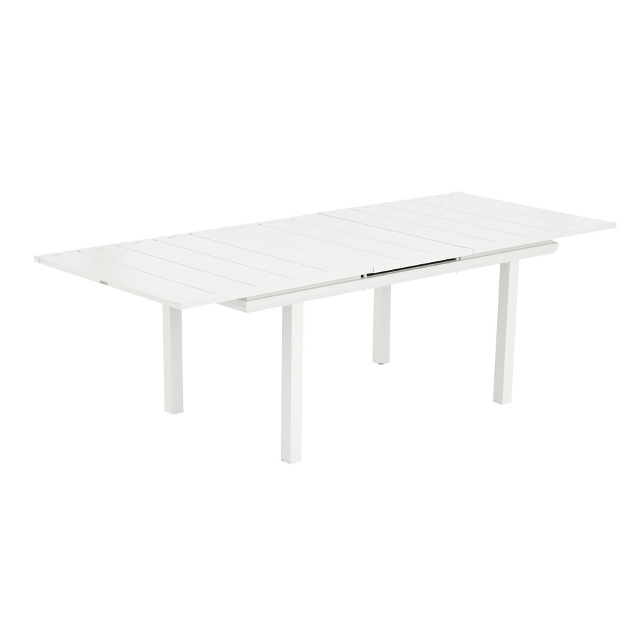 Odyssea table 188/244 x 100, all-white aluminium, Naterial
